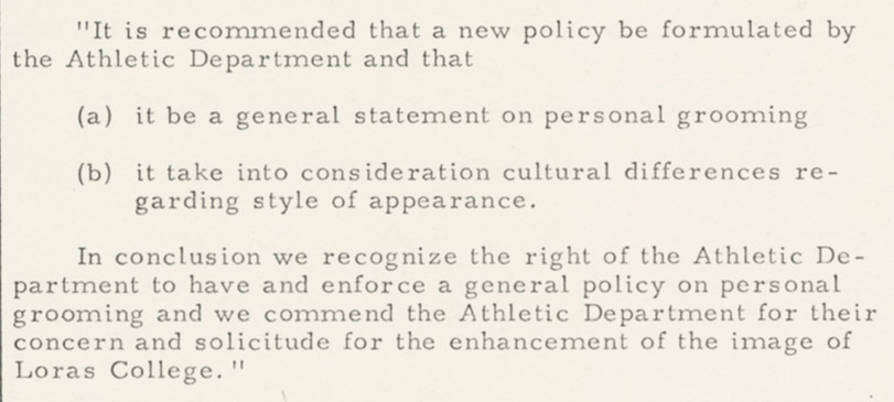 [3.X.69] Recommendation on Hair Policy by Ad Hoc Committee.png