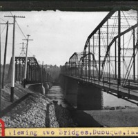 [Viewing two bridges, Dubuque, Iowa]