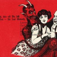 Krampus and Affectionate Couple